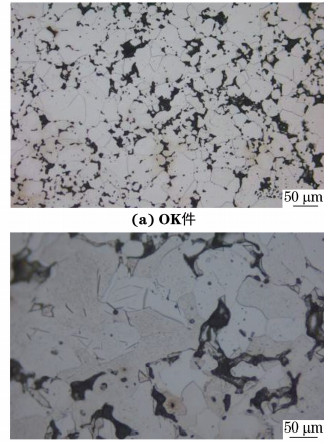 圖４ OK 件及硬度異常 NG件的顯微組織形貌